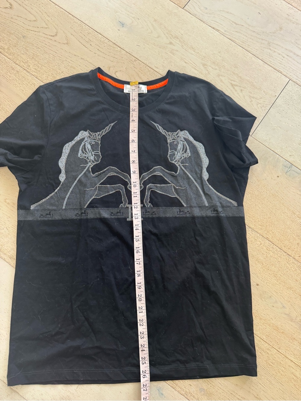 Hermes GRAPHIC BLING t-shirt Short Sleeve Tee Shirt Black US XXL fits L - Picture 6 of 9